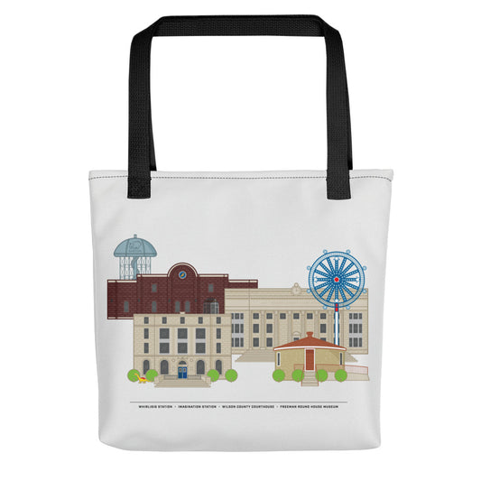 'Around Downtown' Tote Bag